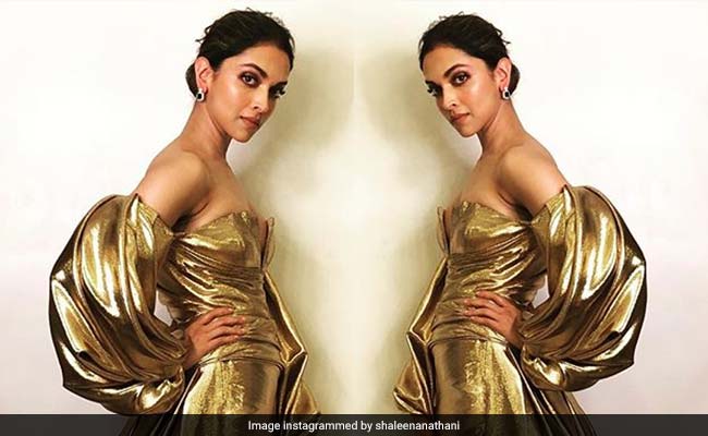 Deepika Padukone In Gold At Lux Golden Rose Awards. Is It A 24-Carat Look?