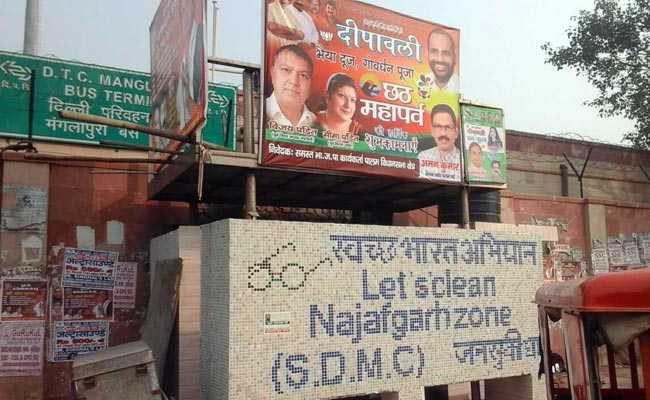 delhi illegal hording