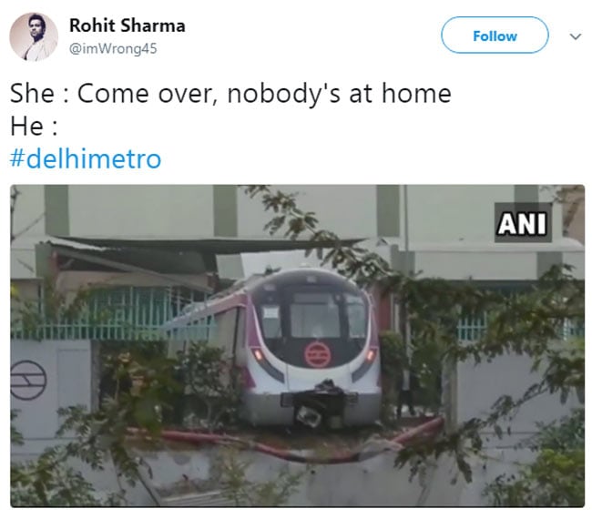 Driverless Delhi Metro Train Crashes Into Wall, These Memes Follow