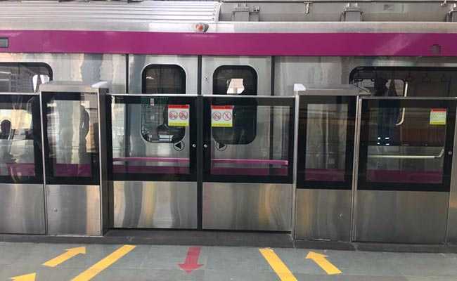 In Magenta Line Section Of Delhi Metro, Butterfly Theme, Trendy Prints