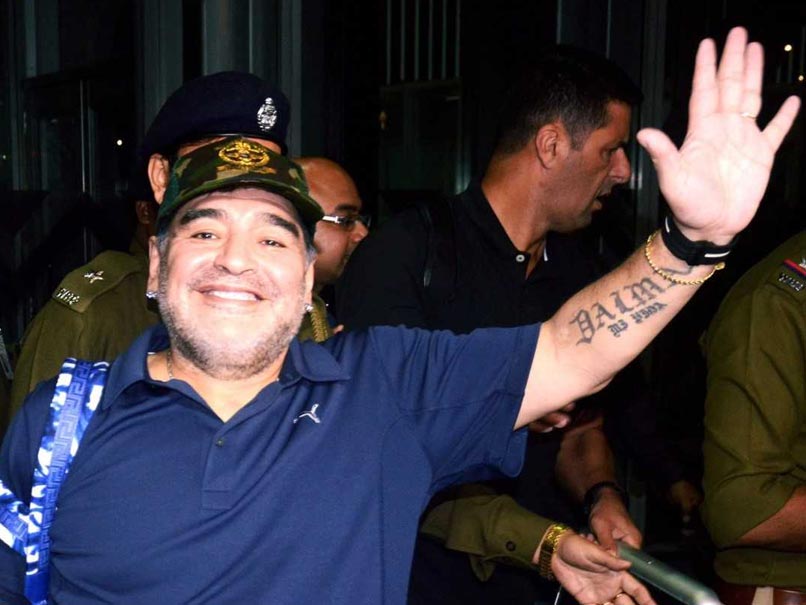 Diego Maradona Arrives In Kolkata Sans Fan Frenzy