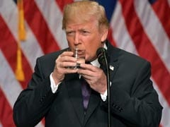 Donald Trump Mocked For The Way He Drinks Water 'Like A 4-Year-Old'