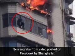 Man Hangs From 23-Storey Building To Escape Fire. Caught On Camera