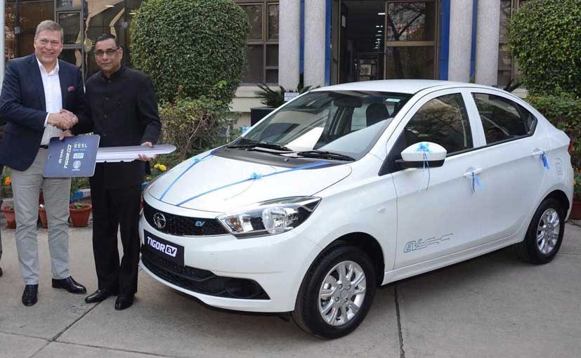 Tata Motors Delivers First Batch Of Tigor Electric Vehicle To EESL