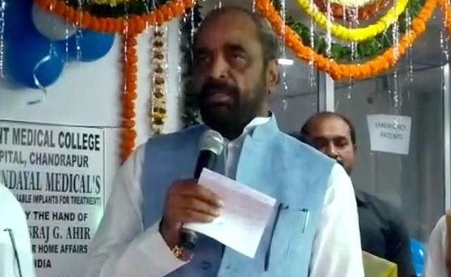 "Join Naxals, We'll Shoot You," Union Minister Hansraj Ahir Tells Doctors Absent From Event