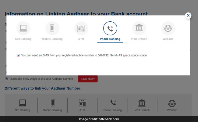 How To Link Aadhaar Card Number With Hdfc Bank Account