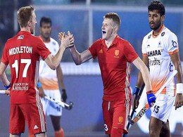 विश्व हॉकी लीग फाइनल्स के दूसरे मैच में इंग्लैंड से हार गई भारतीय टीम विश्व हॉकी लीग फाइनल्स के दूसरे मैच में इंग्लैंड से हार गई भारतीय टीम