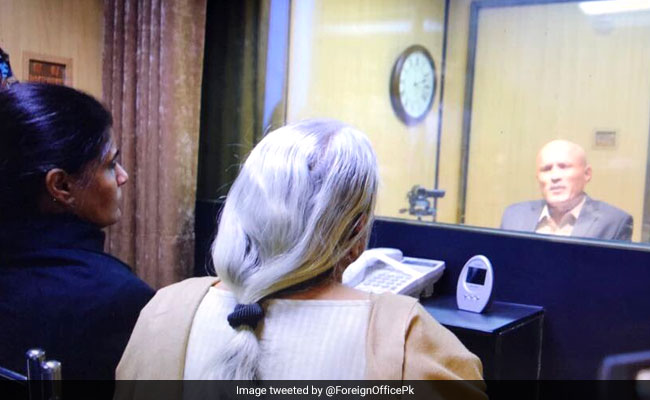 Kulbhushan Jadhav, On Death Row In Pak, Meets Family Across Glass Screen