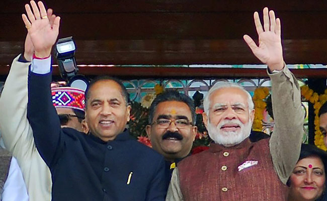 Jai Ram Thakur Takes Oath As Himachal Pradesh Chief Minister, Team BJP Attends