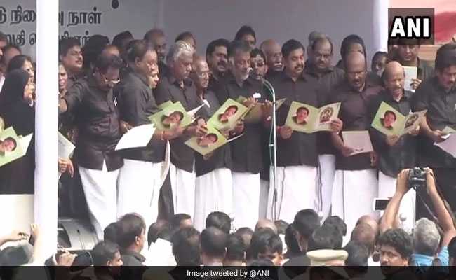 On Jayalalithaa's Death Anniversary, Thousands Hold Silent March To Her Memorial