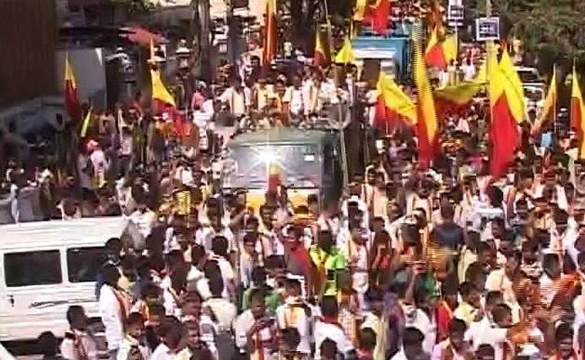 Protest In Bengaluru Demands Karnataka Jobs Be Reserved For Kannadigas