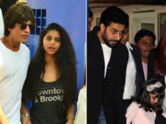 Shah Rukh Khan, Suhana, Aryan And Aishwarya, Abhishek Bachchan At AbRam And Aaradhya's Annual School Function