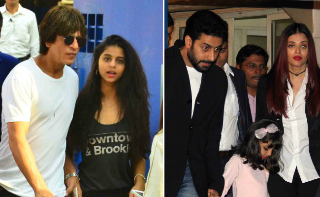 Shah Rukh Khan, Suhana, Aryan And Aishwarya, Abhishek Bachchan At AbRam And Aaradhya's Annual School Function