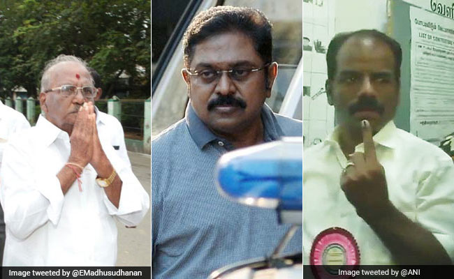 RK Nagar By-Election Result LIVE: After Round 3, TTV Dhinakaran (15,868 Votes) Leads AIADMK's Madhusudhanan (7,033 Votes) And DMK's Marudhu Ganesh (3,691 Votes) RK Nagar By-Election Result LIVE: After Round 3, TTV Dhinakaran (15,868 Votes) Leads AIADMK's Madhusudhanan (7,033 Votes) And DMK's Marudhu Ganesh (3,691 Votes)