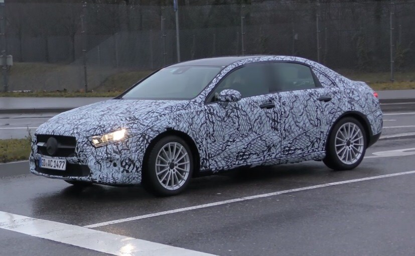 Near-Production Mercedes-Benz A-Class Sedan Spotted Testing