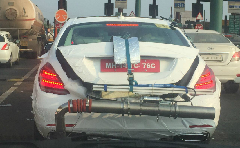 Exclusive: Mercedes-Benz S-Class Facelift Spied Emissions Testing In India