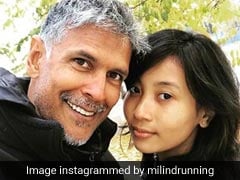 Milind Soman Doing Push-Ups With Girlfriend Ankita Konwar On His Back Is The 'Cutest Thing,' Says The Internet