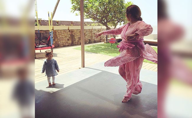 Trending: Misha Kapoor, 1, Gets Dance Lesson From Grandmom Neelima Azeem