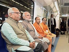 PM Narendra Modi Rides Delhi Metro Magenta Line, Yogi Adityanath By His Side: 10 Points