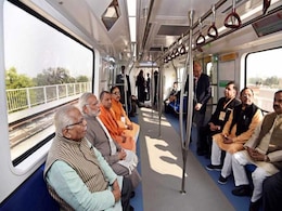 PM Narendra Modi Rides Delhi Metro Magenta Line, Yogi Adityanath By His Side: 10 Points PM Narendra Modi Rides Delhi Metro Magenta Line, Yogi Adityanath By His Side: 10 Points