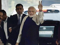 Flashing 'V' Sign, PM Modi Sets Off BJP's Gujarat, Himachal Celebration