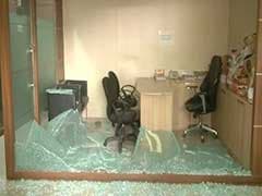 Mumbai Congress Office Attacked By MNS Workers