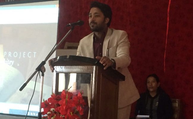 ngo founder addressing people in ungma nagaland