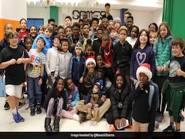 Watch: Barack Obama Dons Santa Hat, Delivers Gifts And Christmas Cheer Watch: Barack Obama Dons Santa Hat, Delivers Gifts And Christmas Cheer