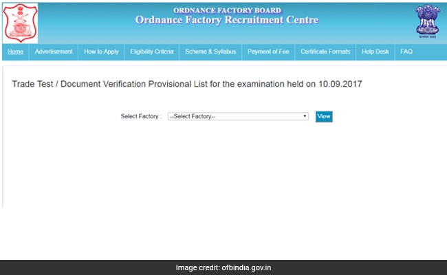 OFB Declares Result For Semi Skilled Group C Posts; Check Now