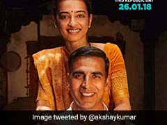 New <i>PadMan</i> Poster Features Akshay Kumar, Radhika Apte And A Sanitary Napkin