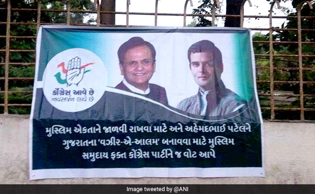 Congress vs BJP On Ahmed Patel Mystery Posters With A Communal Twist
