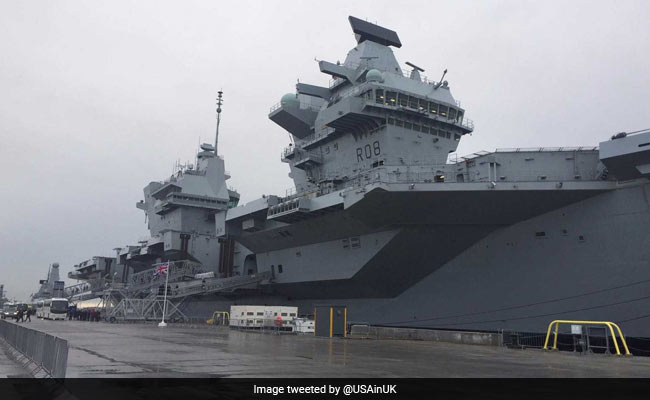 Queen Elizabeth Inaugurates New "Best Of British" Aircraft Carrier