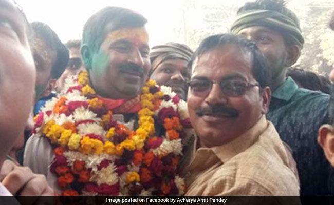 BJP's Rishikesh Upadhayay Elected First Mayor Of Ayodhya