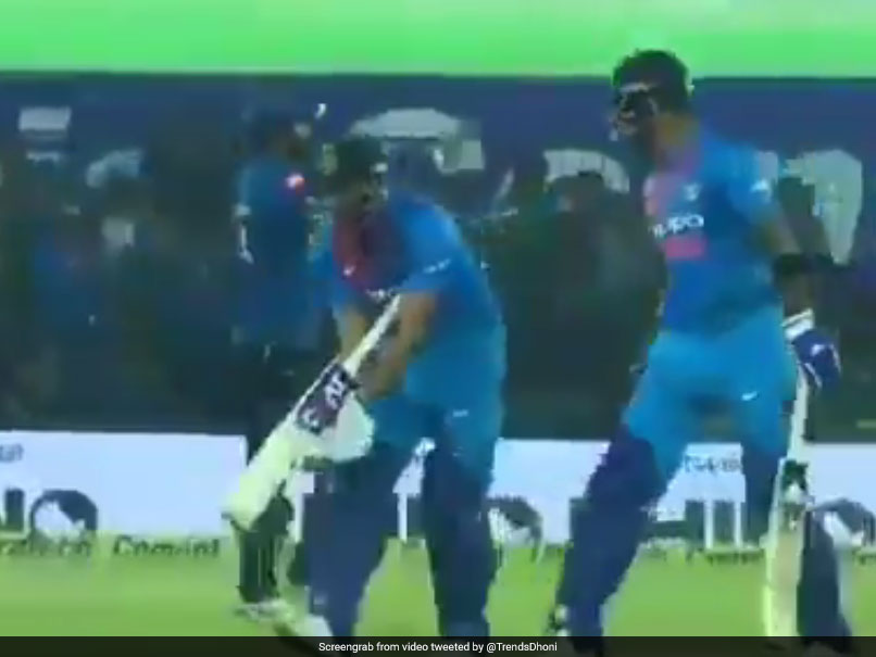 Watch: Video Of Rohit Sharma Signalling Ravi Shastri To Send MS Dhoni At No.3 Goes Viral