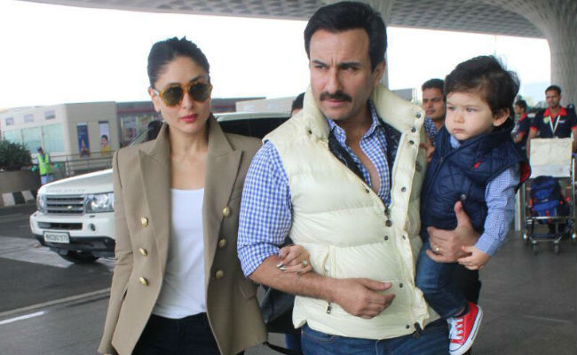 Kareena Kapoor, Saif Ali Khan Leave With Taimur For First Birthday At Pataudi Palace