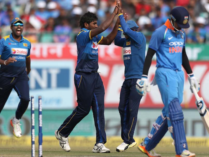 Live Cricket Score, India vs Sri Lanka, 1st ODI, Dharamshala: Hosts Bundled Out for 112 Despite MS Dhoni's Heroics Live Cricket Score, India vs Sri Lanka, 1st ODI, Dharamshala: Hosts Bundled Out for 112 Despite MS Dhoni's Heroics