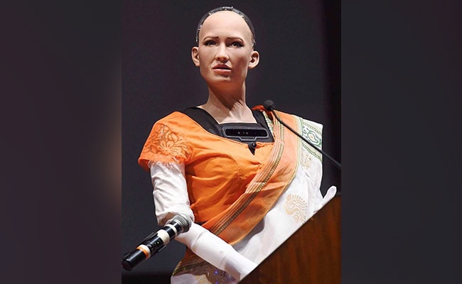 World's 'First Robot Citizen' Talks About Climate Change On India Visit