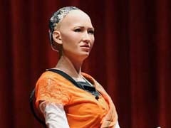 World's "First Robot Citizen" Talks About Climate Change On India Visit