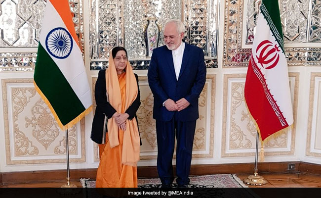 Sushma Swaraj Makes Stopover At Tehran On Return From Russia