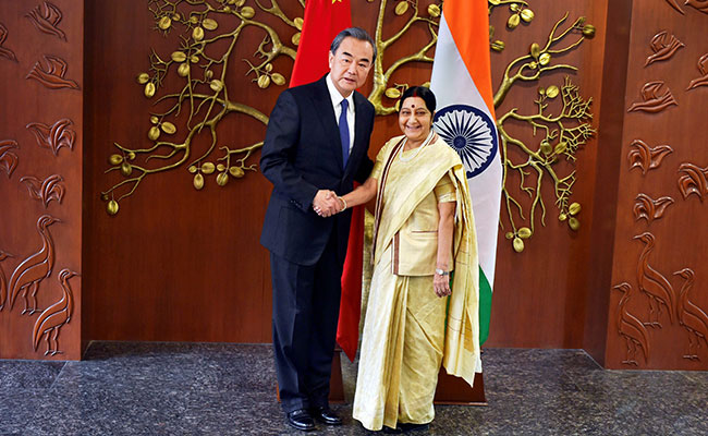 Sushma Swaraj Holds Talks With Chinese Counterpart Wang Yi