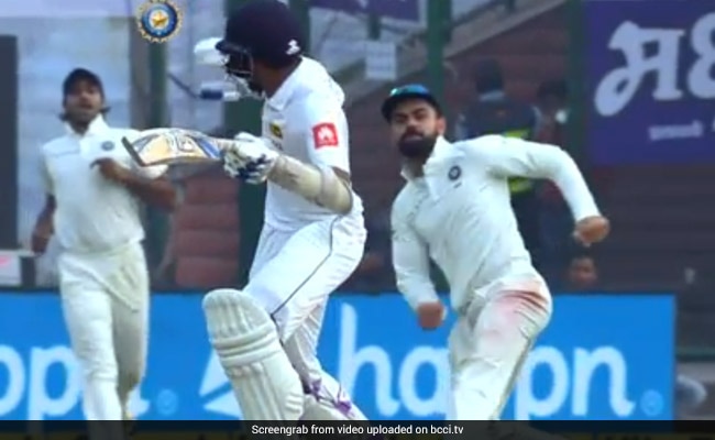 VIDEO: कोहली ने मारी इस श्रीलंकन खिलाड़ी को बॉल, फिर मुस्कुराकर कही ये बात