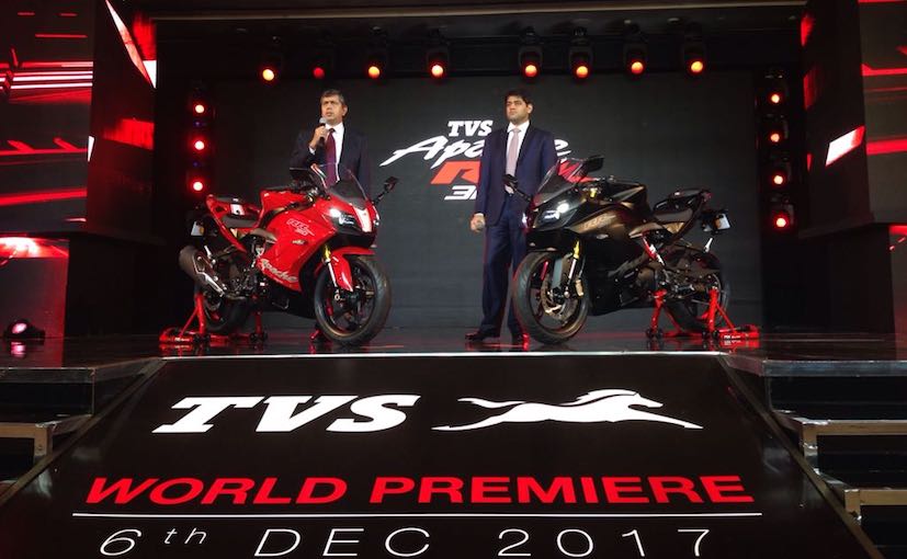 TVS Apache RR 310 Launched In India; Priced At ₹ 2.05 Lakh