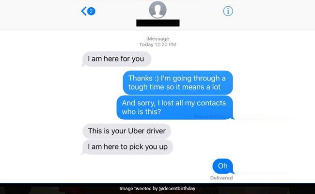 Texts Between Uber Driver, Passenger Viral. Funny But Fake, Says Internet
