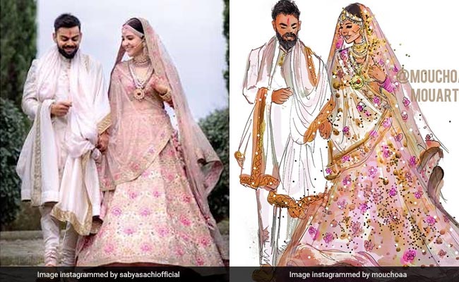 Virat and shop anushka wedding dress