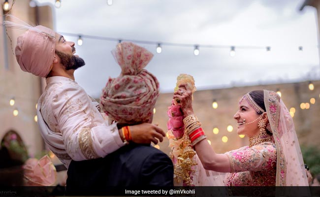 Virat and Anushka Wore Sabyasachi. See What He Did With Tuscan Flowers