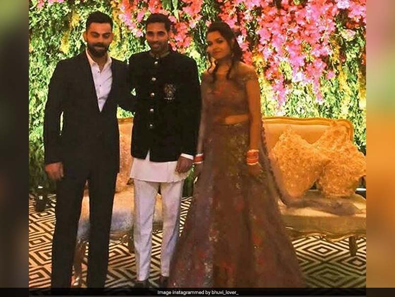 Team India Attends Bhuvneshwar Kumar, Nupur Nagar's Delhi Reception. See Photos