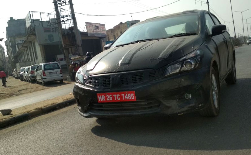 2018 Maruti Suzuki Ciaz Facelift Spotted Testing Yet Again In India