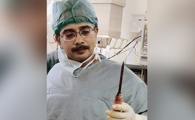 Ice Pick Lodged In Man's Chest Successfully Removed By AIIMS Doctors