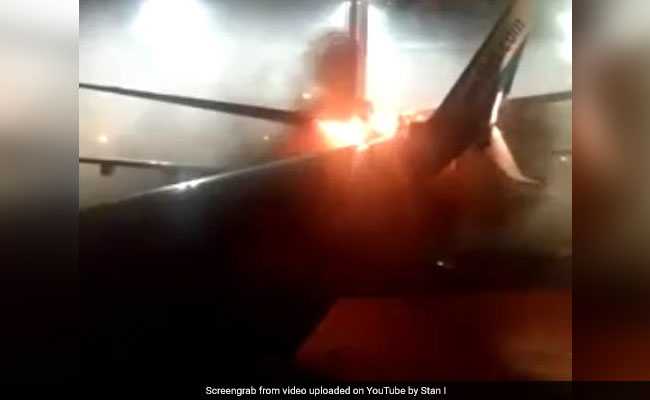 "Mayday, Mayday. We're Evacuating": Panic As Jets Collide, Sparking Fire