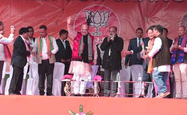 Amit Shah In Meghalaya, Says Will Turn It Into A "Model State"